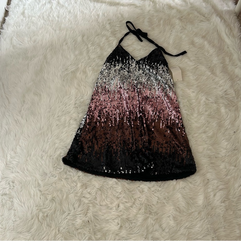 Sequin bejeweled Tobi mini dress